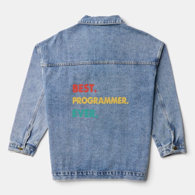 Chaqueta Vaquera Programador retro mejor programador (Reverso )