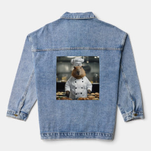 Chaqueta Vaquera Prosperidad pastelera: El capibara culinario