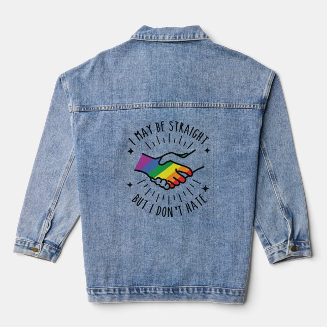 Chaqueta Vaquera Puedo ser directo pero no odio (Reverso )