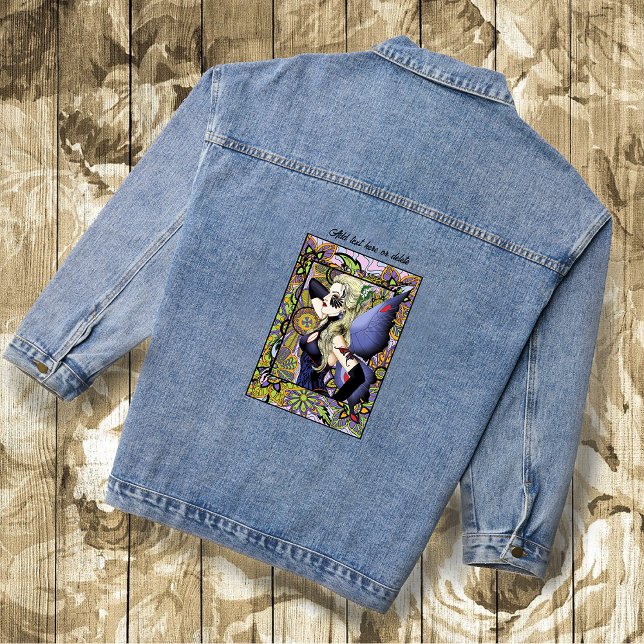 Chaqueta Vaquera Púrpura de Floral de hadas rubias (Subido por el creador)