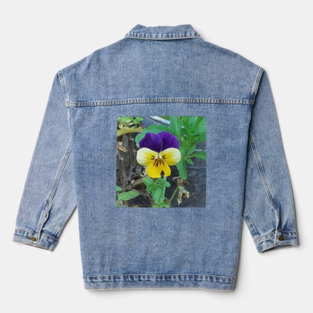 Chaqueta Vaquera Púrpura y amarilla (Reverso )