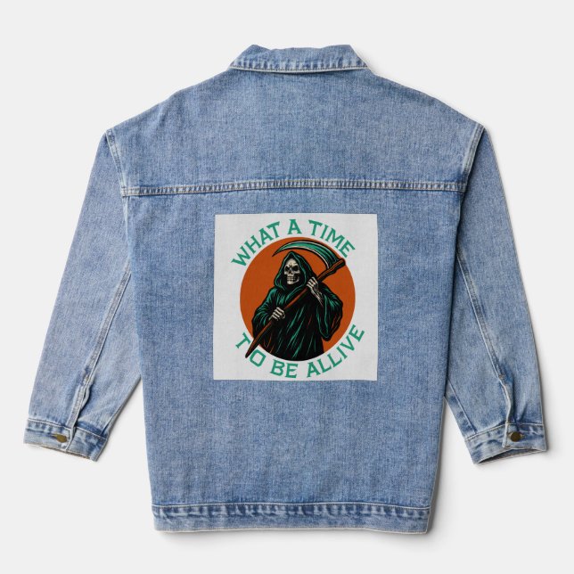 Chaqueta Vaquera Qué momento para vivir (Reverso )