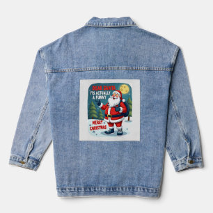 Chaqueta Vaquera Querido santa en realidad es una historia divertid