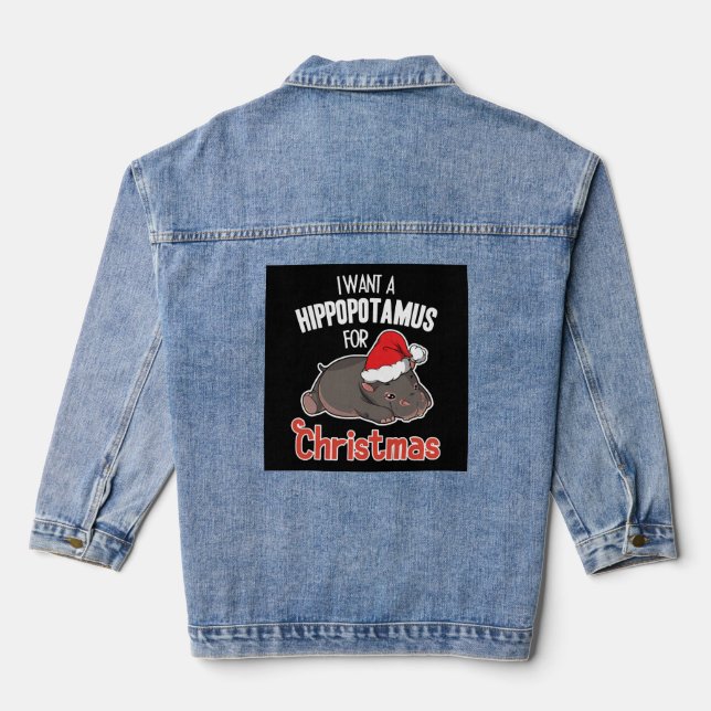 Chaqueta Vaquera Quiero Un Hipopótamo Para Los Navidades - Xmas Hip (Reverso )