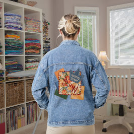 Chaqueta Vaquera Quilting Queen Monograma Denim Jacket