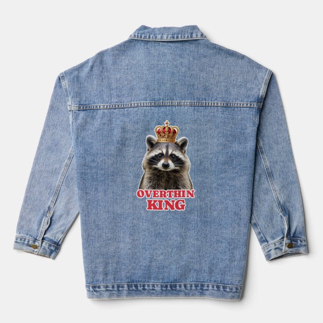Chaqueta Vaquera Raccoon Overthinking King (Reverso )