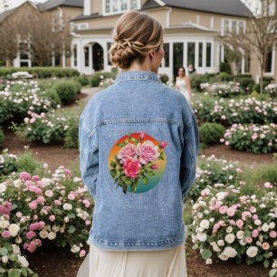 CHAQUETA VAQUERA RAMO DE ROSAS FLORALES VINTAGE