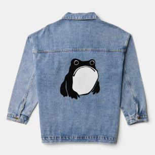 Chaqueta Vaquera Rana gruñón dibujando arte japonés de Matsumoto Ho
