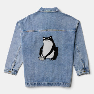 Chaqueta Vaquera Rana gruñón dibujando arte japonés de Matsumoto Ho