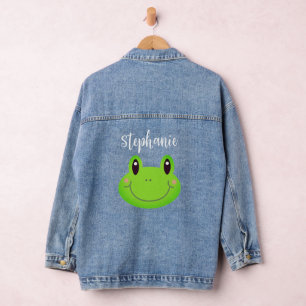 Chaqueta Vaquera Rana Personalizado moderna verde amigable