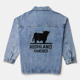 Chaqueta Vaquera Rancher Highland - Vaca Highland Escocesa Para Cat