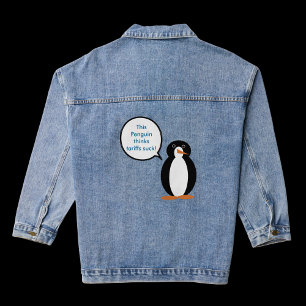 Chaqueta Vaquera Regalo de Conciencia de Pingüinos de Vida Silvestr