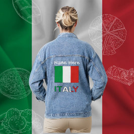 Chaqueta Vaquera Regalo Personalizado Día de la República con Bande