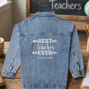 Chaqueta Vaquera Regalo personalizado para el mejor maestro - Regal