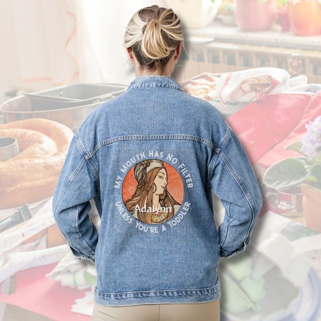 Chaqueta Vaquera Regalos divertidos para personalizados que trabaja (Custom Funny Gifts for Busy Working Single Moms)