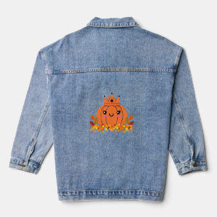 Chaqueta Vaquera Reina de calabaza   Camisa de Halloween estética d