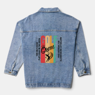 Chaqueta Vaquera Reina de GOLF personalizada para mujeres