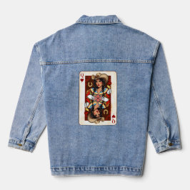 Chaqueta Vaquera Reina del Medio Oeste de Cartas de Corazones Vaque