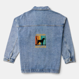 Chaqueta Vaquera Rescata Papá Amante de la Cerveza Perro Vintage