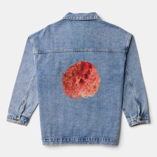Chaqueta Vaquera Residuo Carmesí (Reverso )