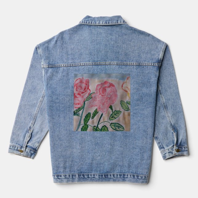 Chaqueta Vaquera Resumen Rosas de verano (Reverso )