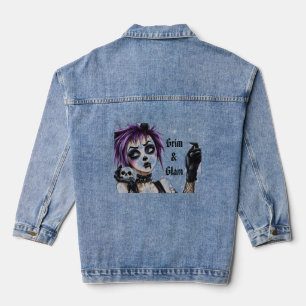Chaqueta Vaquera Retrato de Chica gótico - Grim & Glam