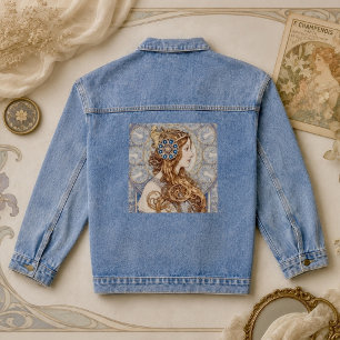 Chaqueta Vaquera Retrato de Reina Art Nouveau