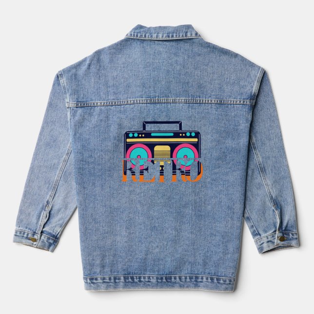 Chaqueta Vaquera Retro - Boombox Classic (Reverso )