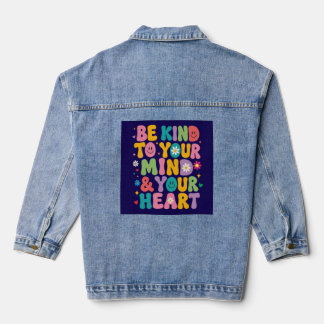 Chaqueta vaquera retro colorida Sé amable con tu m