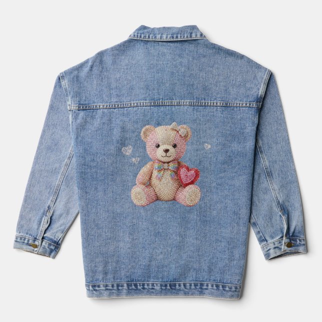 Chaqueta Vaquera Rhinestone Valentine Bear  (Reverso )