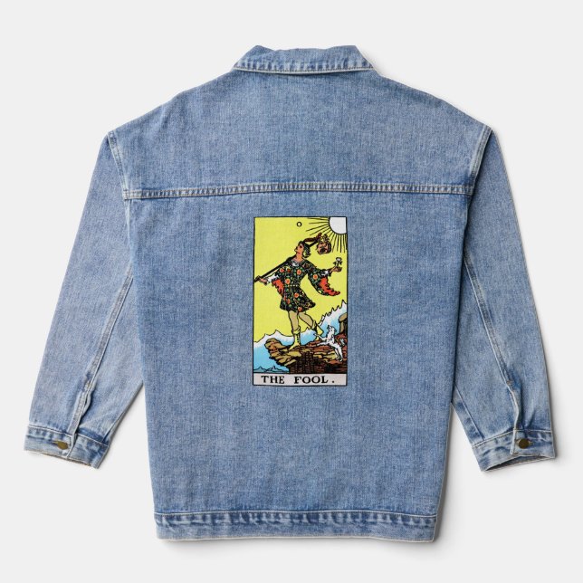Chaqueta Vaquera Rider Waite Tarot Mayor Arcana El Tonto (Reverso )