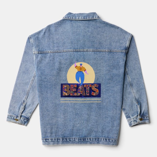 Chaqueta Vaquera ritmos de batería (Reverso )