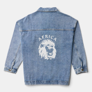 Chaqueta Vaquera Roaring Lion Face   África