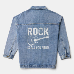 Chaqueta Vaquera Rock es todo lo que necesitas Rock and Roll Rocker