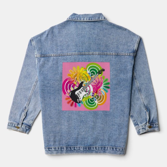Chaqueta Vaquera Rocking Out Women's Denim Jean Jacket (Reverso )