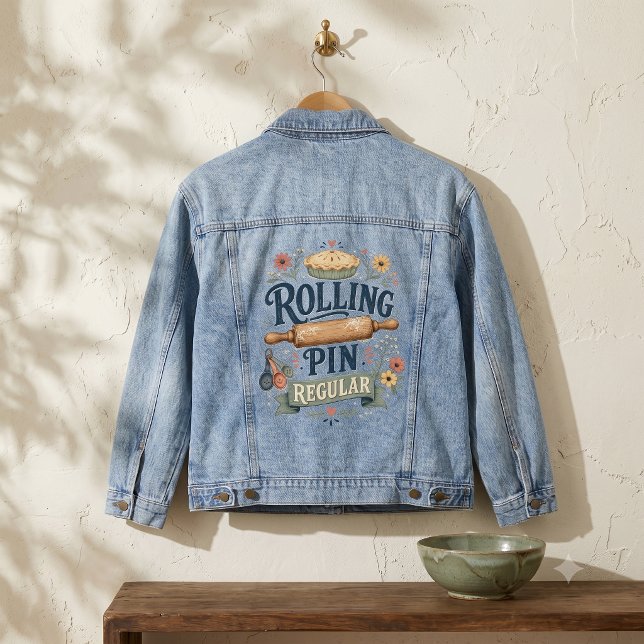 Chaqueta Vaquera Rodillo de Amasar Regular Cottage Baker (Rolling Pin Regular Cottage Baker Denim Jacket)
