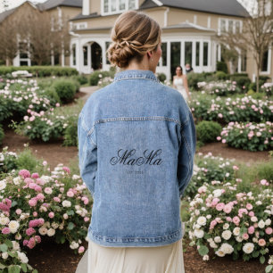 Chaqueta Vaquera Ropa cómoda y elegante personalizada para mamá