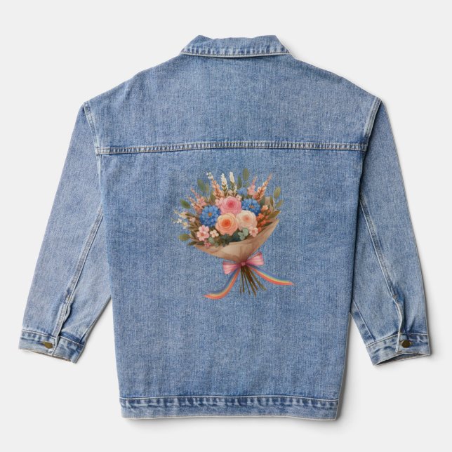 Chaqueta Vaquera Ropa de flores (Reverso )