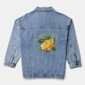 Chaqueta Vaquera Rosa amarilla personalizada