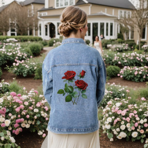 Chaqueta Vaquera Rosas de Espina Roja