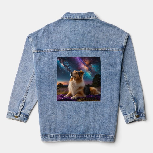 Chaqueta Vaquera Rough Collie Under Stars (Reverso )