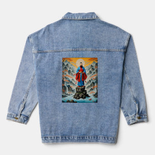 Chaqueta Vaquera Sabiduría Antigua Confucio Zen Montaña Camiseta
