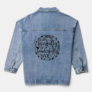 Chaqueta Vaquera Salmo 39 Maravillosamente Hecho Escritura Cristian