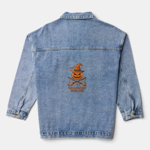 Chaqueta Vaquera Saludo de Halloween Calabaza Sombrero de Bruja Esc