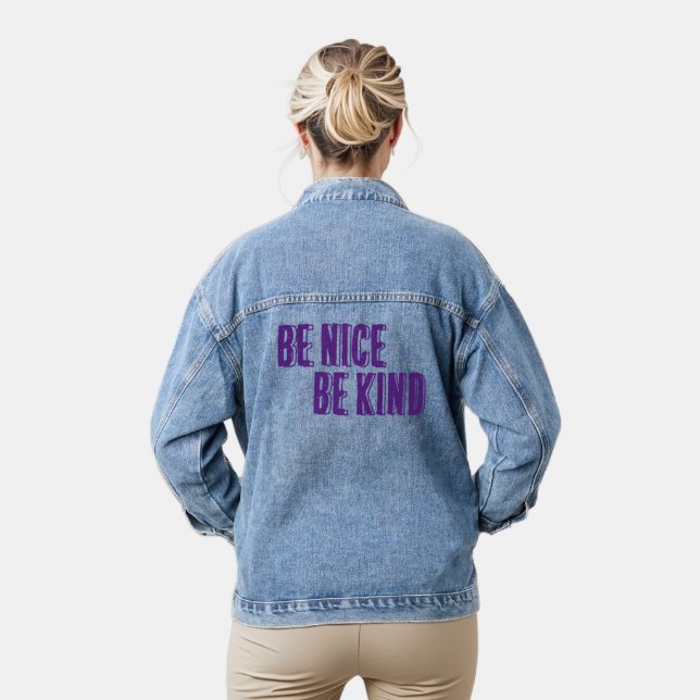 Chaqueta Vaquera Sé bueno, sé amable Denim Jacket (Modelo)