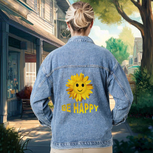 Chaqueta Vaquera SÉ FELIZ FRONTERA CARA Denim Jacket