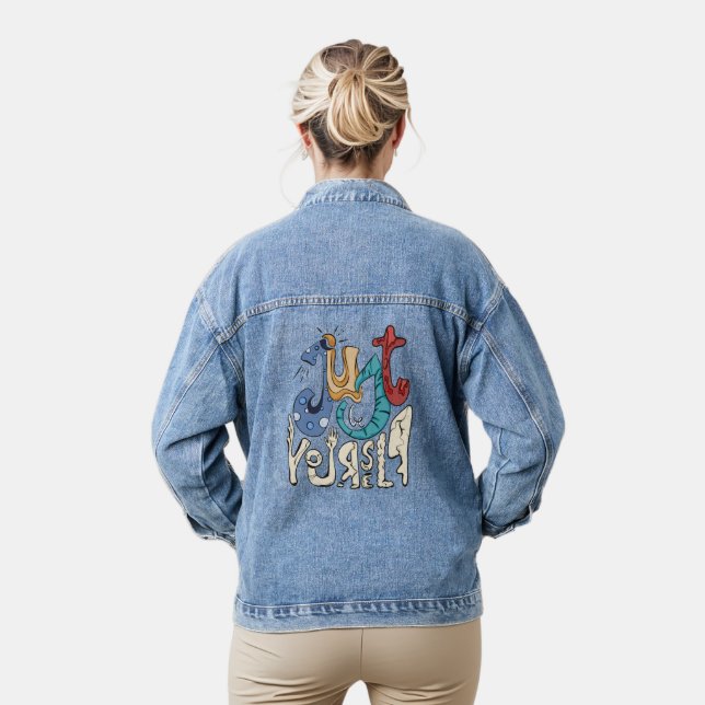 Chaqueta Vaquera Sé Negrita, Sé Tú: Sé Tú Mismo. (Modelo)