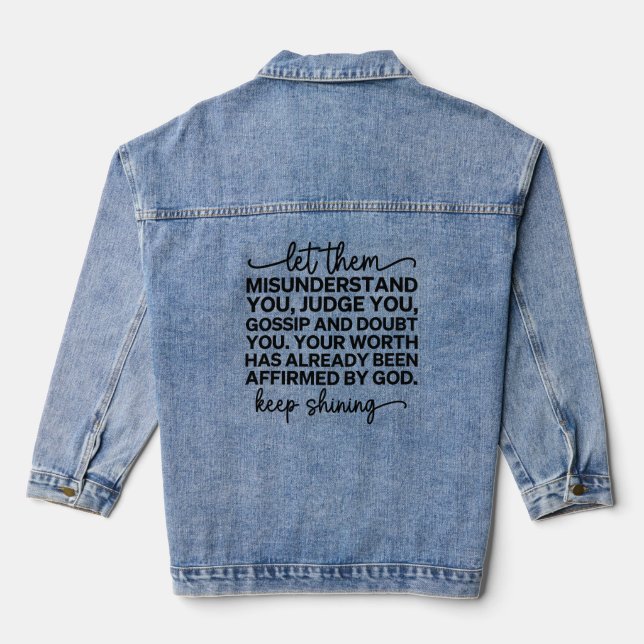 Chaqueta Vaquera Seguir brillando (Reverso )
