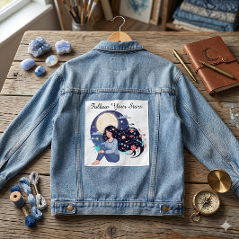 Chaqueta Vaquera Seguir el retrato celestial soñador de la estrella