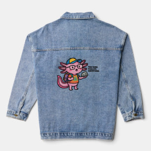 Chaqueta Vaquera Seguro preguntas de ajolote Divertidas Graciosas S